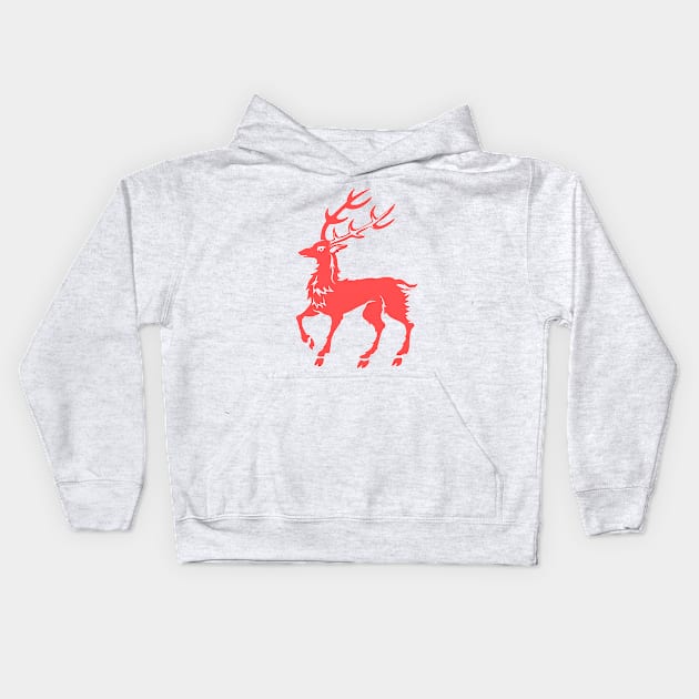 december deer Kids Hoodie by crackdesign